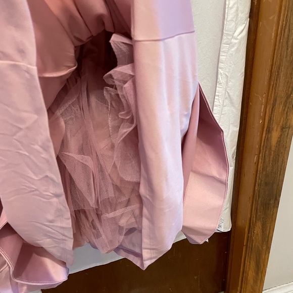 Pink Satin Skater Dress - Picture 9 of 10